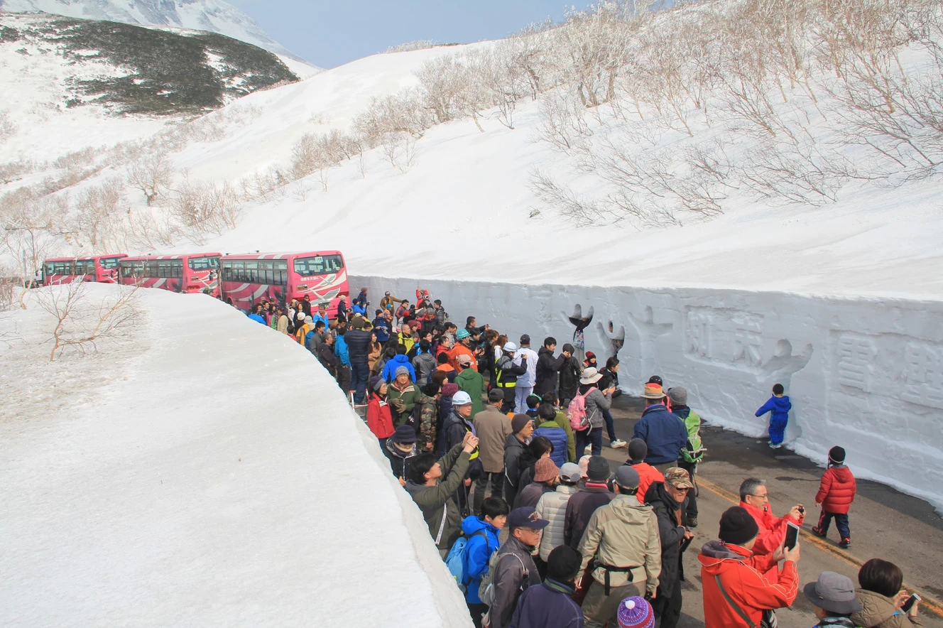 知床雪壁ウォーク